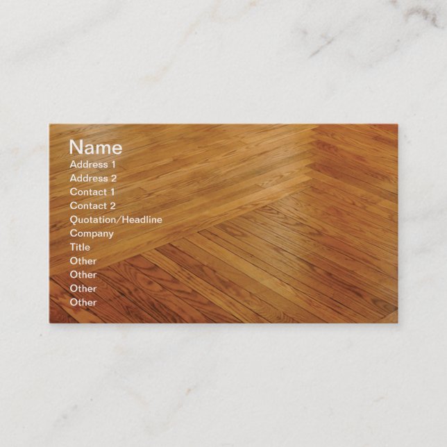 Carte De Visite parquet (Devant)