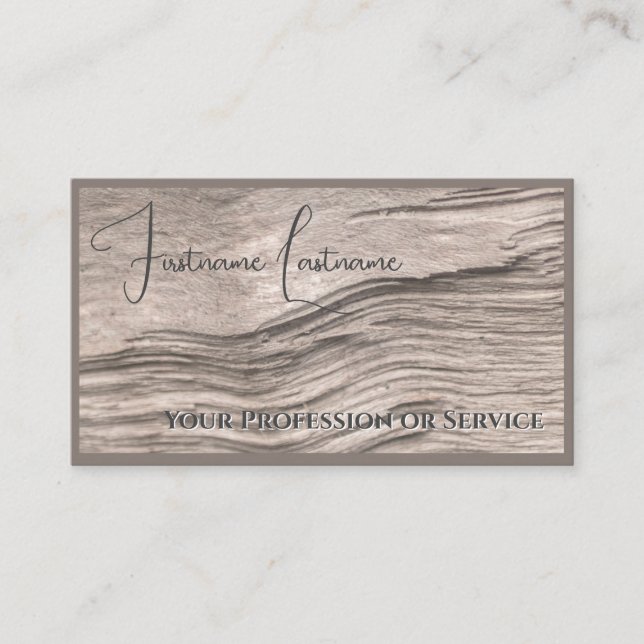 Carte De Visite Parquet 100% naturel en bois organique (Devant)