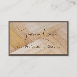 Carte De Visite Parquet 100% naturel en bois organique