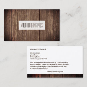 Carte De Visite Parquet   Construction de menuiserie