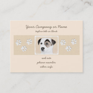 Carte De Visite Parson Jack Russell Terrier Peinture - Chien Art