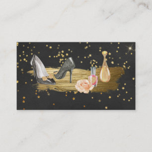 Carte De Visite *~* Parties scintillant à huile d'or clouer les ta