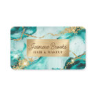 Parties scintillant Aqua Turquoise Et Gold Modern