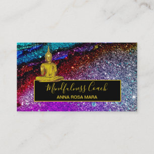 Carte De Visite *~* Parties scintillant arc-en-ciel. Méditation du