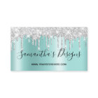 Parties scintillant argent Lumineuse Ombre Turquoi