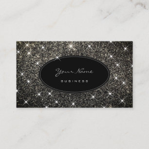 Carte De Visite Parties scintillant argentée de luxe Glam Lumineu