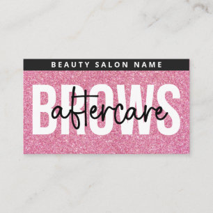 Carte De Visite Parties scintillant Brosses roses Instructions pou