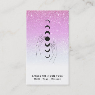Carte De Visite *~* Parties scintillant Caress Phases Lune - Céles