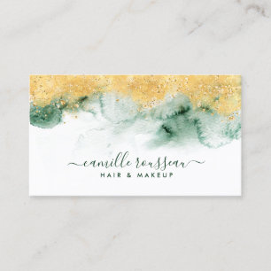 Carte De Visite Parties scintillant d'aquarelle Ethereal Abstrait