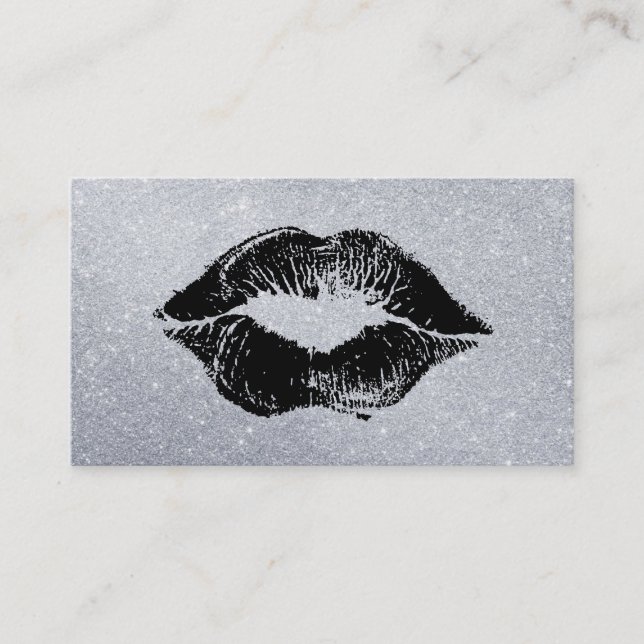 Carte De Visite Parties scintillant de baiser en bâton de flamme (Devant)