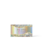 Carte de visite parties scintillant de feuille d'o