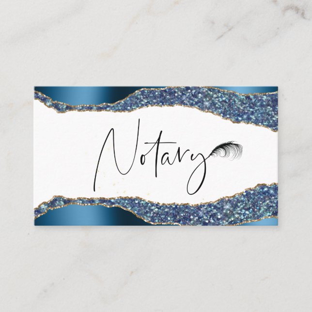 Carte De Visite *~* Parties scintillant de l'agent de signature du (Devant)