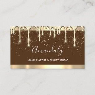 Carte De Visite Parties scintillant de maquillage 3dEffect Confett