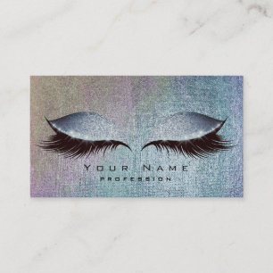Carte De Visite Parties scintillant de maquillage des yeux de pein