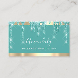 Carte De Visite Parties scintillant de maquillage pour artistes  T