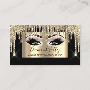 Carte De Visite Parties scintillant de maquillage professionnel Go