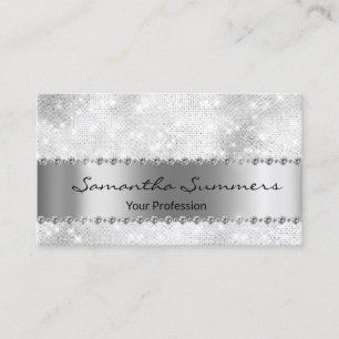Carte De Visite Parties scintillant de Personnaliser élégante en m