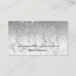 Carte De Visite Parties scintillant de Personnaliser en marbre Par