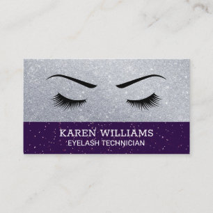 Carte De Visite Parties scintillant des cils   Boucles d'or