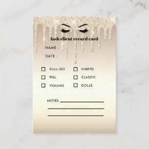 Carte De Visite Parties scintillant d'or Consultation des clients 