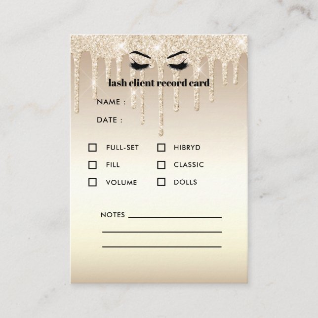 Carte De Visite Parties scintillant d'or Consultation des clients  (Devant)