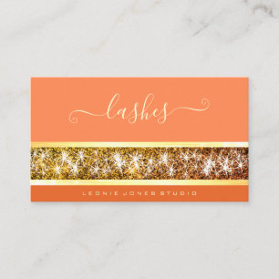 Carte De Visite Parties scintillant d'or flashy Photo personnalis