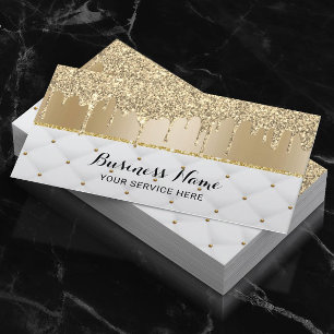 Carte De Visite Parties scintillant d'or moderne Drives de luxe Sa
