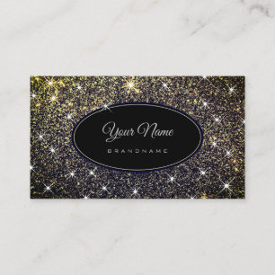 Carte De Visite Parties scintillant Dorée Glam Lumineuses Éléga
