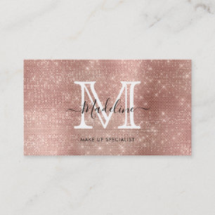 Carte De Visite Parties scintillant étincelante Rose or diamant Mo