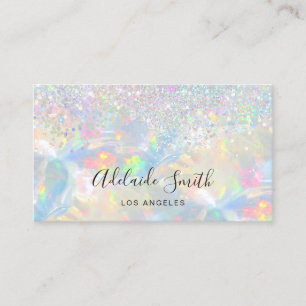 Carte De Visite parties scintillant fausse de gemstone opal