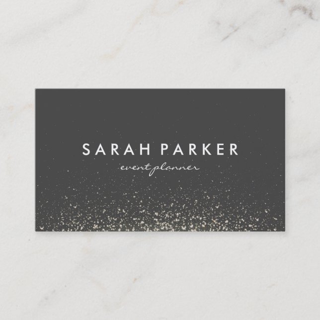 Carte De Visite Parties scintillant Glam Sparkle (Devant)
