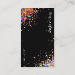 Carte De Visite Parties scintillant holographique à oreilles