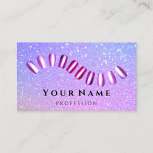 Carte De Visite Parties scintillant Holographique Manicure Stylist
