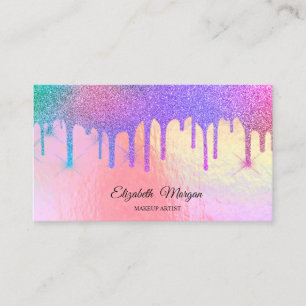 Carte De Visite Parties scintillant Holographiques tendance Profes