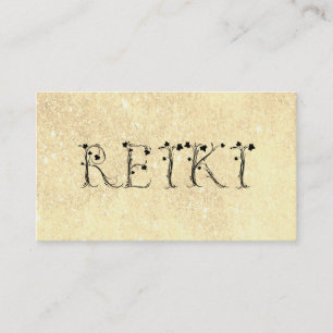 Carte De Visite *~* Parties scintillant jaune d'or Typographie de 
