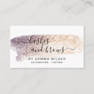 Carte De Visite Parties scintillant Lash Brow Services