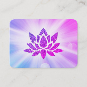 Carte De Visite *~* Parties scintillant Lotus Rays Reiki Énergie d