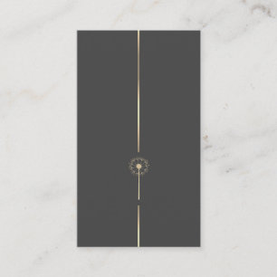 Carte De Visite Parties scintillant minimaliste de Faux Dandelion