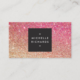 CARTE DE VISITE PARTIES SCINTILLANT MODERNE BRONZE