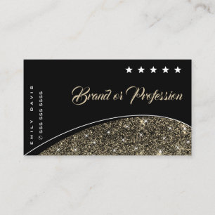 Carte De Visite Parties scintillant Or de luxe Sparkle Stars Profe