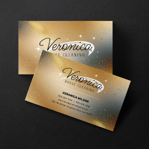Carte De Visite Parties scintillant Or moderne Couleur Services de