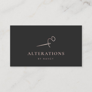 Carte De Visite Parties scintillant or Rose à aiguilles à coudre