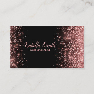 Carte De Visite Parties scintillant professionnelle Eyelash noir e