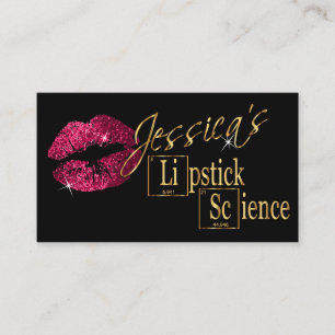 Carte De Visite Parties scintillant rose chaud et or 2
