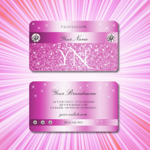 Carte De Visite Parties scintillant rose fille de luxe Stars étin