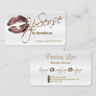 Carte De Visite Parties scintillant Rose foncé et or