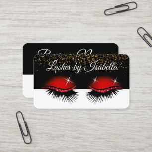 Carte De Visite Parties scintillant rouge