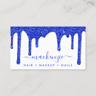 Carte De Visite Parties scintillant Royal Blue de luxe
