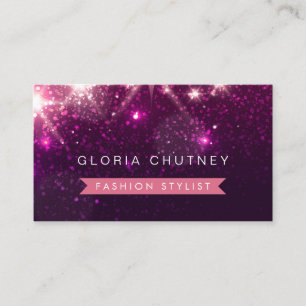 Carte De Visite Parties scintillant violette brillante - Fashion S