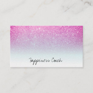 Carte De Visite Parties scintillantes blanches bleues magenta